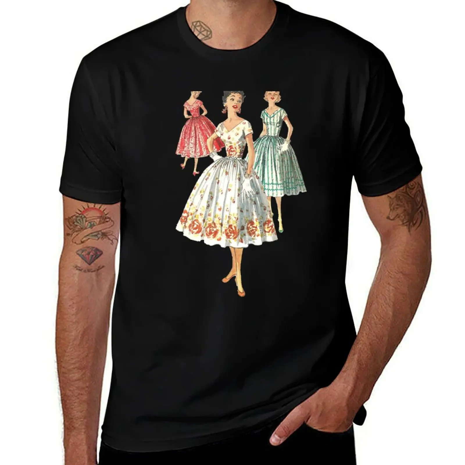 Vintage Fashion - 1950 project runway T-Shirt Worker Basic Short Sleeve Tee T-Shirt