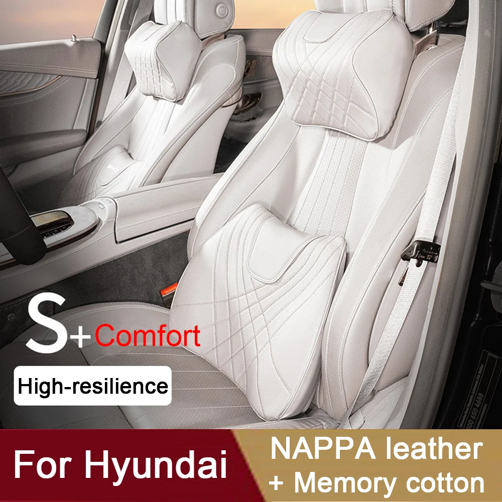

Car Headrest Travel rest Car Neck Pillow For Hyundai I20 IX25 IX35 IX45 Elantra Solaris Sonata Santa Fe Car Lumbar Support Pad