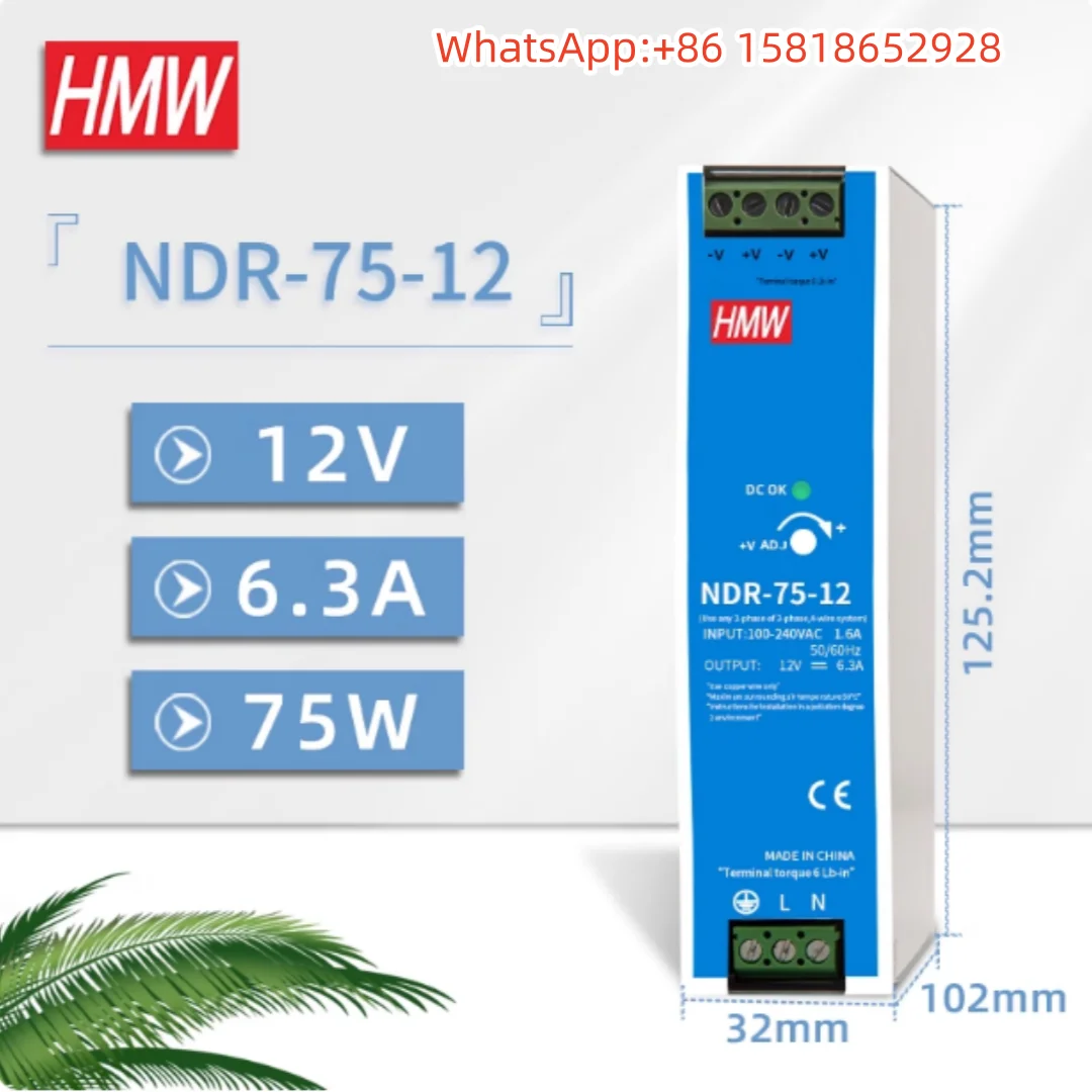 NDR-75-12 NDR-120-12 NDR-150-36 NDR-480-24 Mingwei NDR-120/240 rail-mounted power supply - a series of original stock