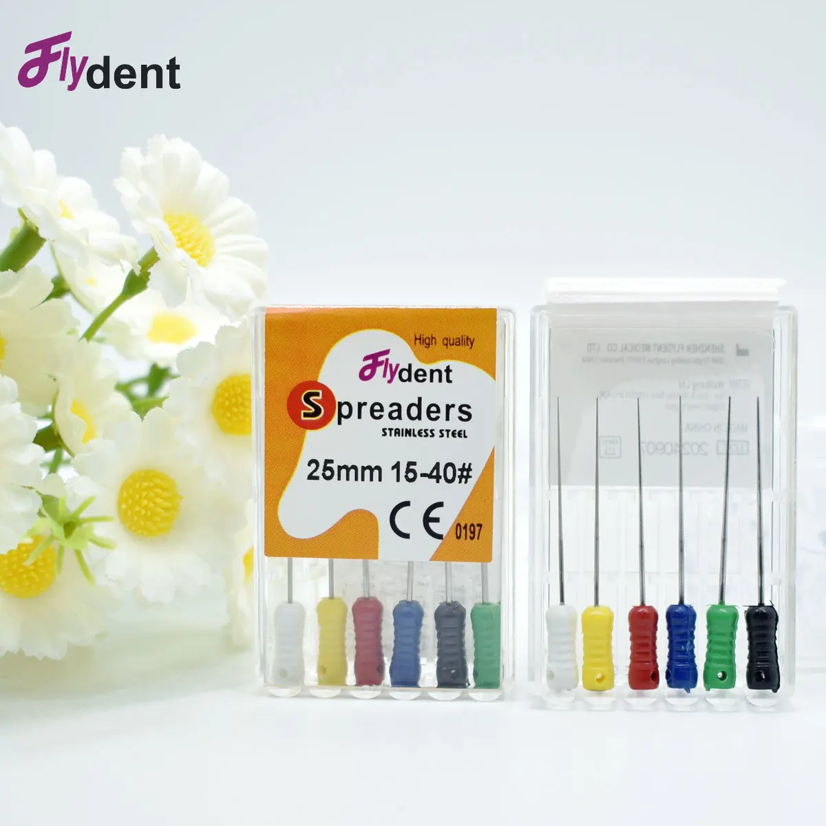 

Dental Instrument Finger Spreaders Hand Use Pluggers Files Endondontic Root Canal Stainless Steel Dentist Tool