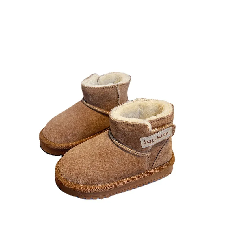 Kids Toddler Plush Snow Boot Children Shoes Winter Kids Boots Classic Mini Boot Baby Fur Booty Boys Girls Ankle Child Suede Boot