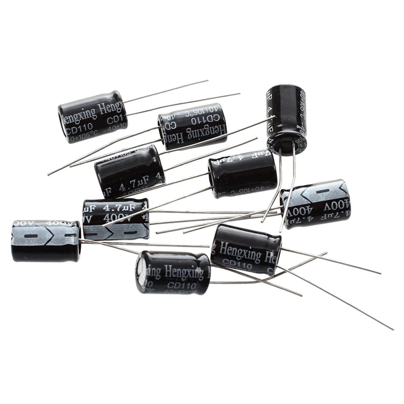 10 X 400V 10UF Low ESR Impedance Electrolytic Capacitor & 10 X 4.7UF 400V 105C Radial Electrolytic Capacitor 8X12M