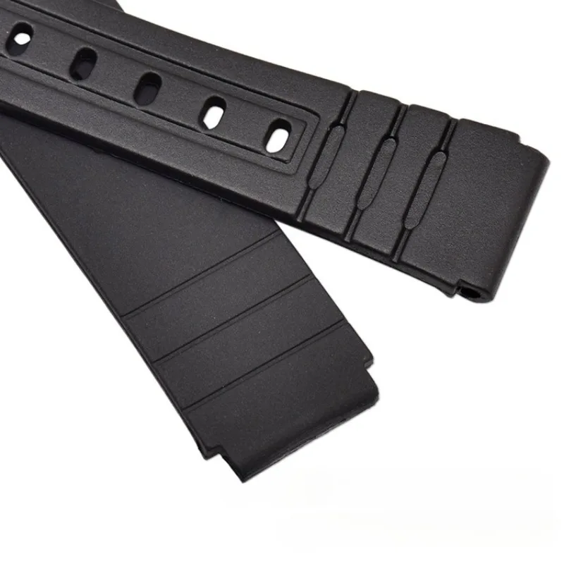 16mm Silicone Strap for Casio MQ58 MQ76 MQ71 MQ104 MQ107 MW59 MW1330 for Classic Black Watch Sports Waterproof Strap Bracelet