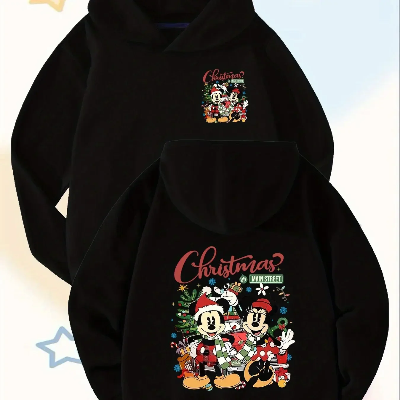سترة ديزني ميكي ماوس ودونالد داك للخريف والشتاء للرجال والنساء مناسبة لعيد الميلاد والهالوين
