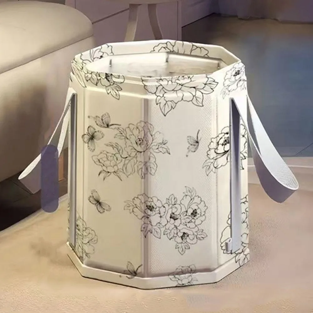 Collapsible Foot Bath Soaking Bucket Heat Preservation Large Capacity Foot Bath Bag with Handles Knee High Cover