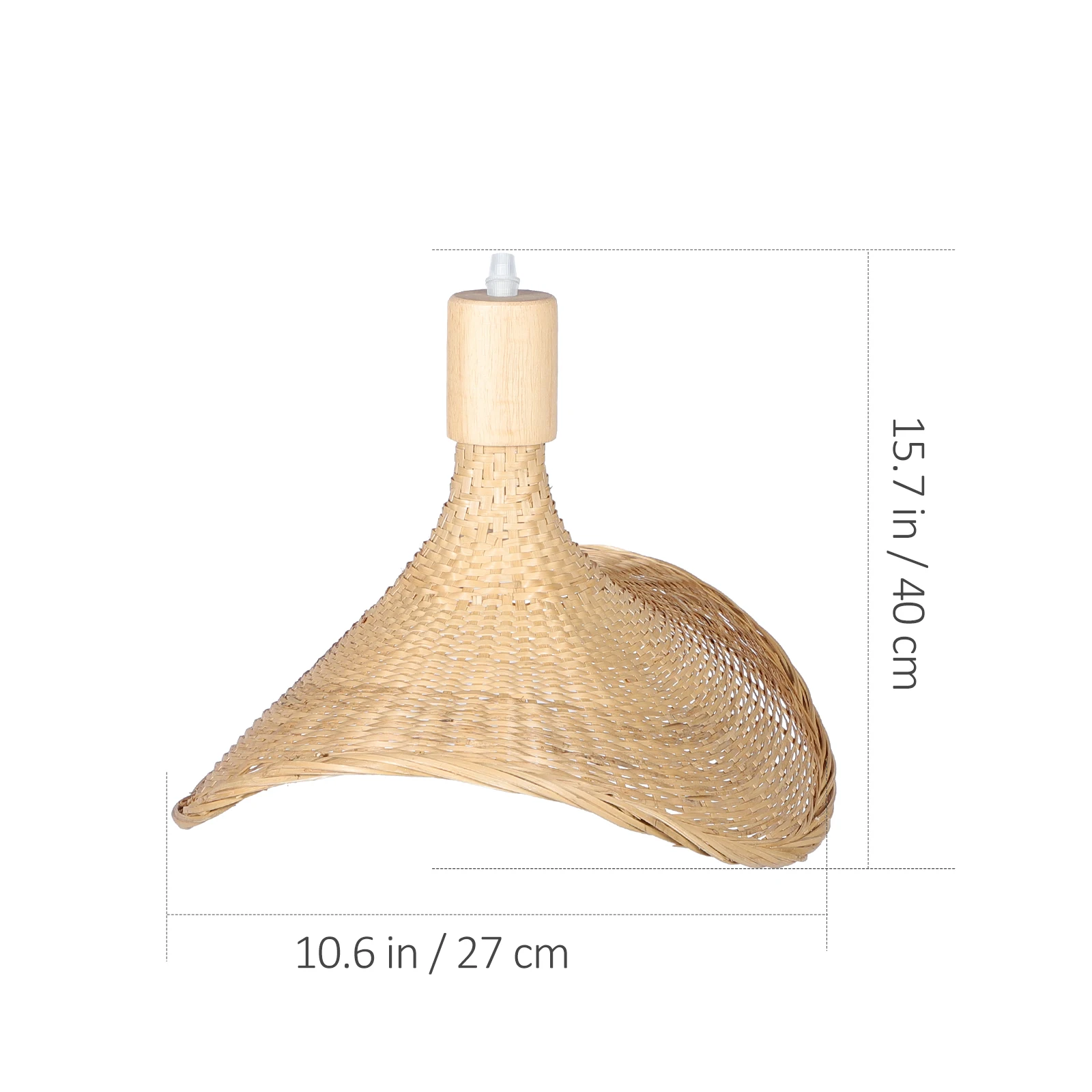 

Bamboo Woven Chandelier Straw Hat Shaped Ceiling Light Durable Practical Pendant Bar Restaurant Rattan Craft Lighting