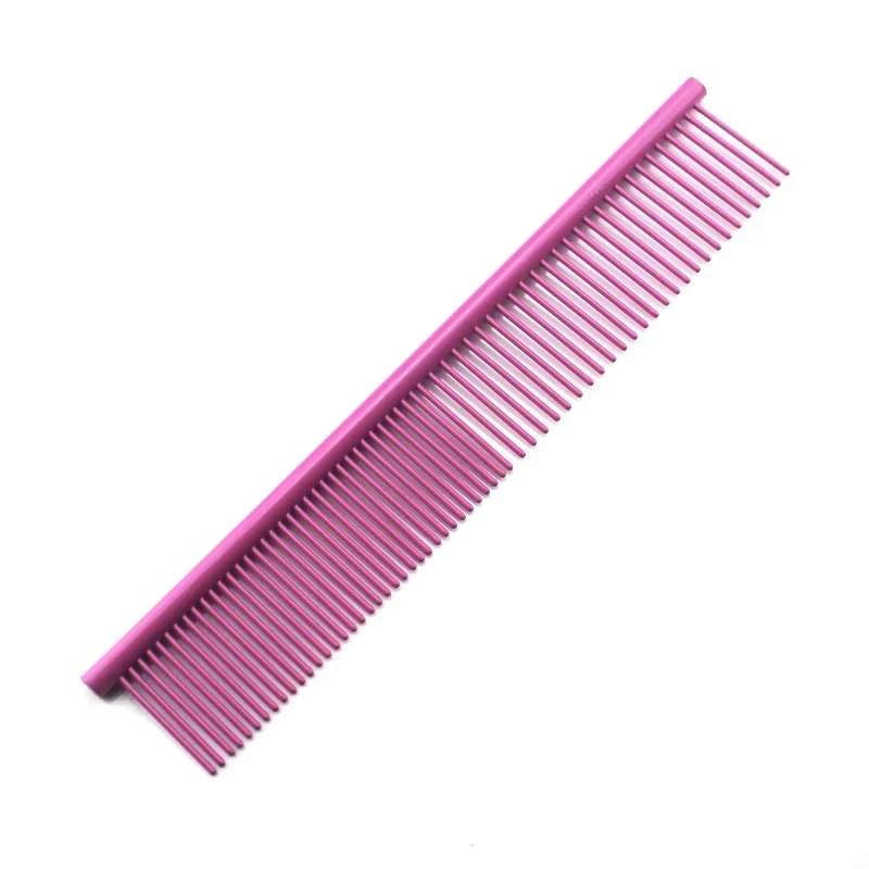 Stainless Steel Pet Comb Optional Professional Dog Cat Grooming Comb Puppy Hair Trimmer Brush Beauty Combs Styling Tools 6Colors