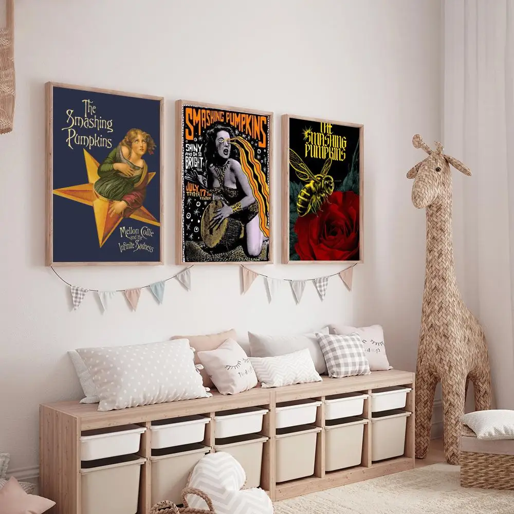 تحطيم القرع الفرقة اللوحة الخط HD قماش المشارك غرفة المعيشة غرفة نوم بار الديكور الجمالي #3