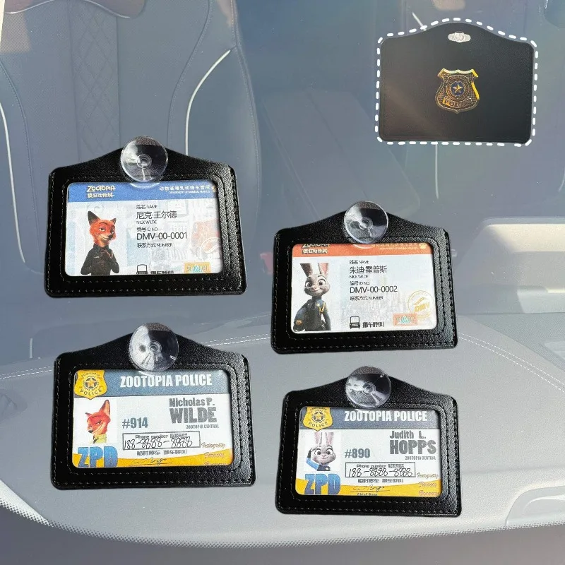 

Anime Disney Zootopia Cute Car Parking Number Plate Temporary Emergency Contact Sign Adorable Automotive Interior Decor Women