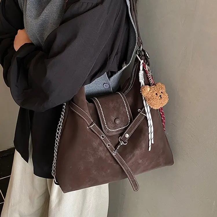 

Новая модная сумка-тоут 2026 года для женщин: вместительная, повседневная, в стиле ретро, матовая, многофункциональная, высококачественная.