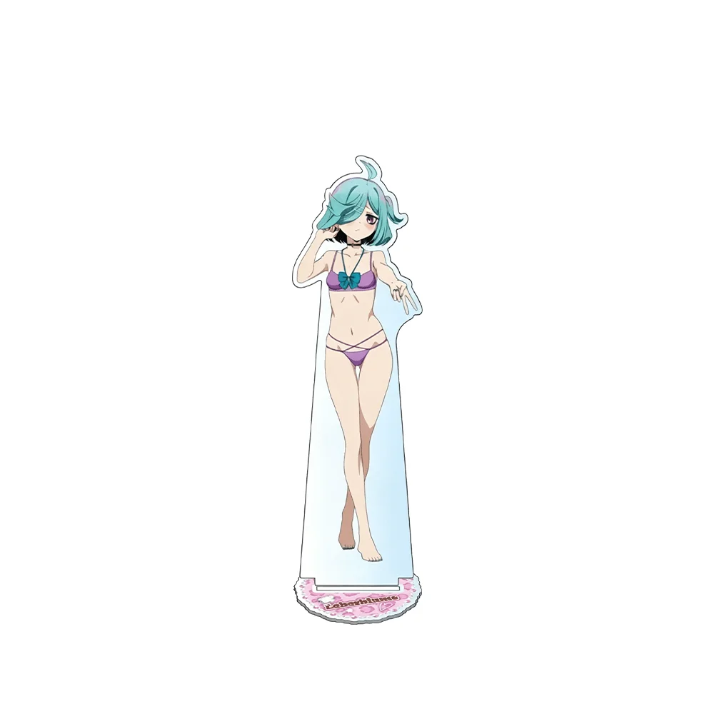 Mahou Shoujo Ni Akogarete 15cm Acrylic Stand Keychain Lebel Swimwear Anime Girl Figure Desk Decor Collectible Gift for Anime Fan
