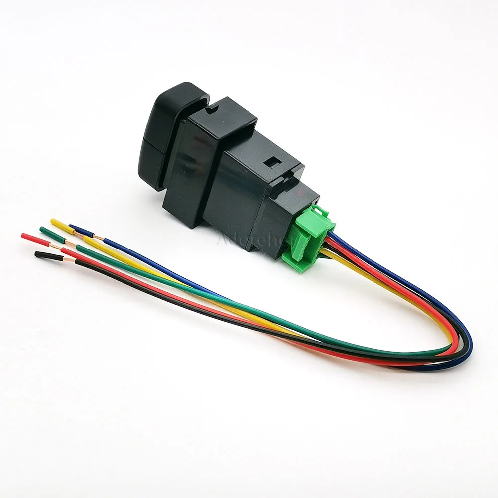 1 قطعة لميتسوبيشي باجيرو V73 المزدوج LED قفل فتح مروحة الطاقة الجبهة الخلفية التفاضلية زر التبديل