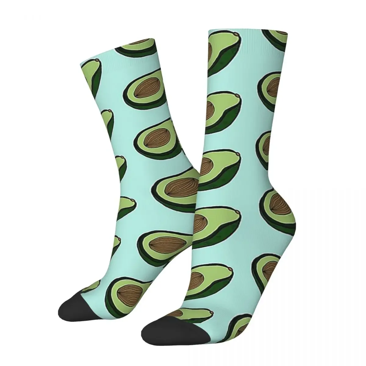 

AVOCADO - MINT Socks Harajuku High Quality Stockings All Season Long Socks Accessories for Unisex Christmas Gifts