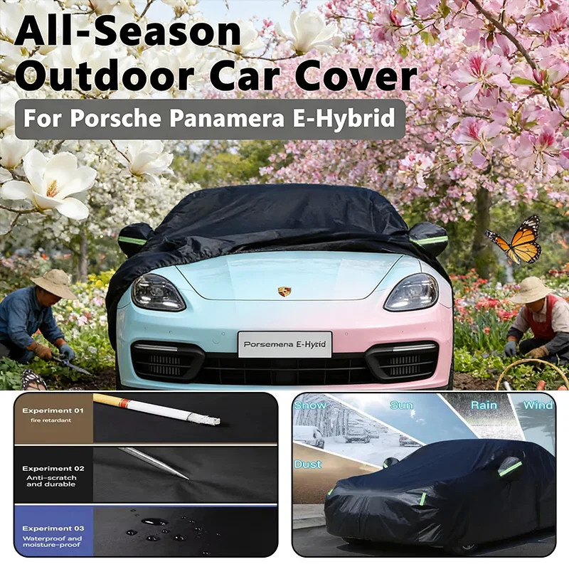

All-Season Car Cover for Porsche Panamera E-Hybrid - Outdoor Full Protection, Waterproof Dustproof Heat-Resistant