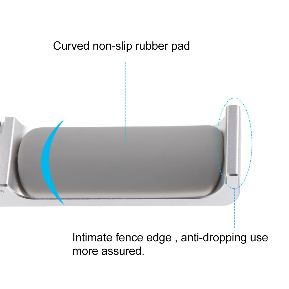 حامل سماعة الرأس معدني فضي، حامل سماعة رأس مدمج وخفيف الوزن، خطاف تخزين لسماعات الرأس للمنزل والمكتب والمدرسة