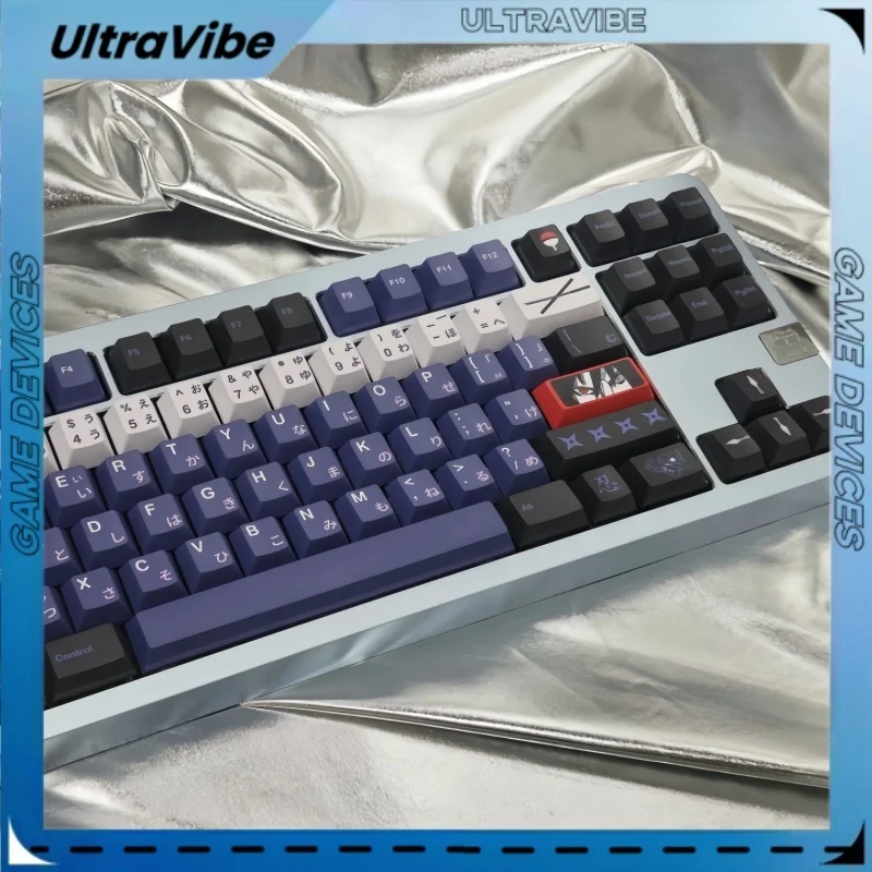 

Fbb Ninja Keycap Pbt Thermal Sublimation 1.7mm Customized Mechanical Keyboard Hokage Magnetic Axis Purple Keycap Anime Themed