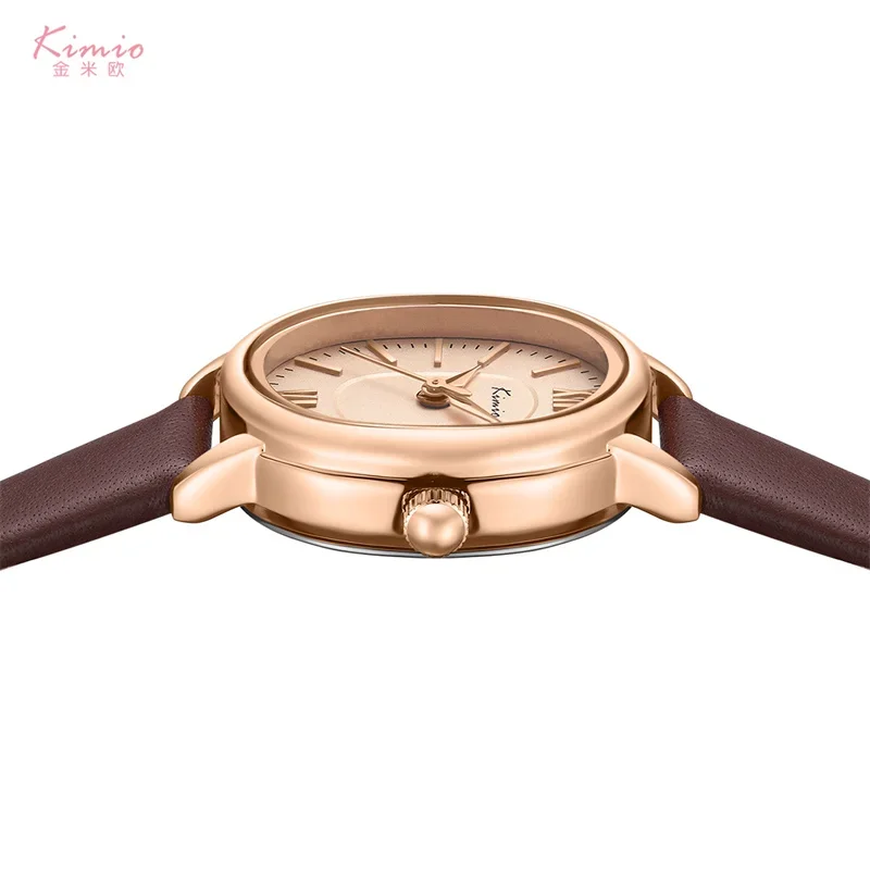 KIMIO-reloj ovalado de alta calidad para mujer, pulsera de cuarzo, movimiento japonés, regalos