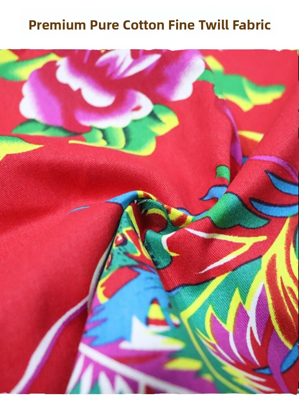 Traditional Northeast Chinese Floral Print Crop Top Vest Women's Funny Yangge Performance Costume Cotton Straight Cut Vest