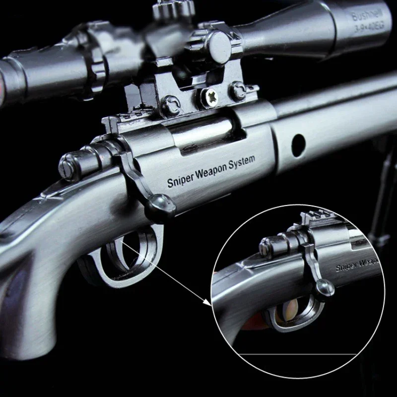 Imagem -02 - Jedi Escape Model Toy M24 Sniper Rifle Pingente de Arma de Liga Grande Chaveiro