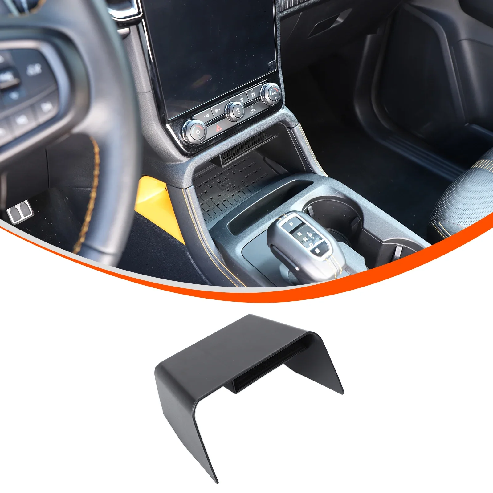 

For 2023+ Ford Ranger RANGER/T9 central control storage box storage box accessories ABS (U.S. Lariat version is not suitable)