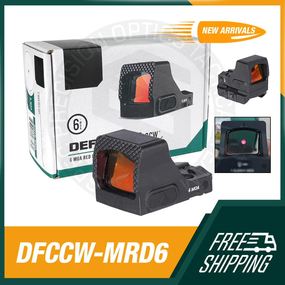 

Тактический мини-прицел Defend 2CW Red Dot 6MOA 1x MOTAC, прицел для страйкбола, подходит для крепления RMS, 10 режимов яркости для охоты