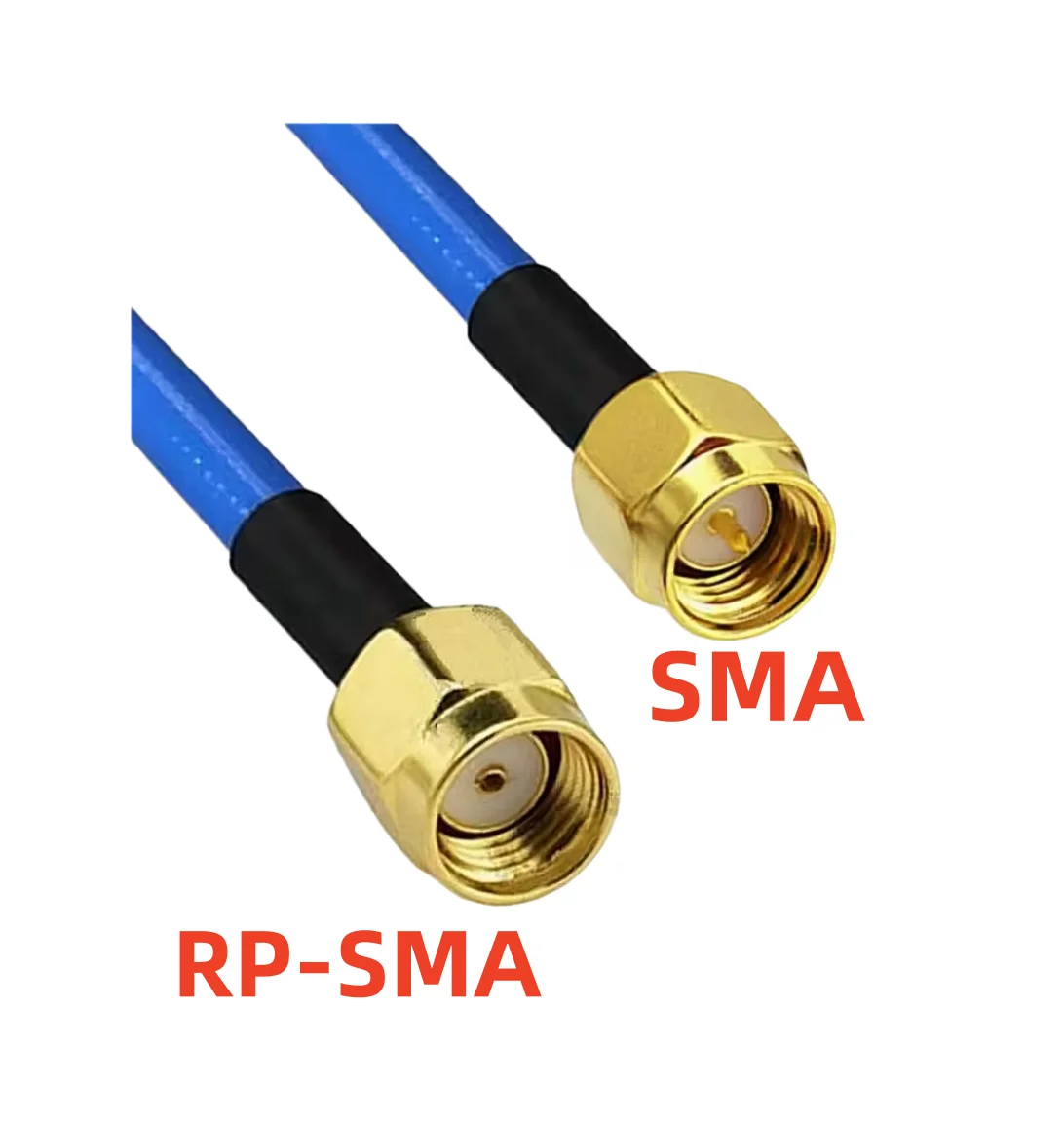 SMA male to SMA male plug connector RG402 RG402-141 Semi Flexible Coaxial Cable 50ohm Blue