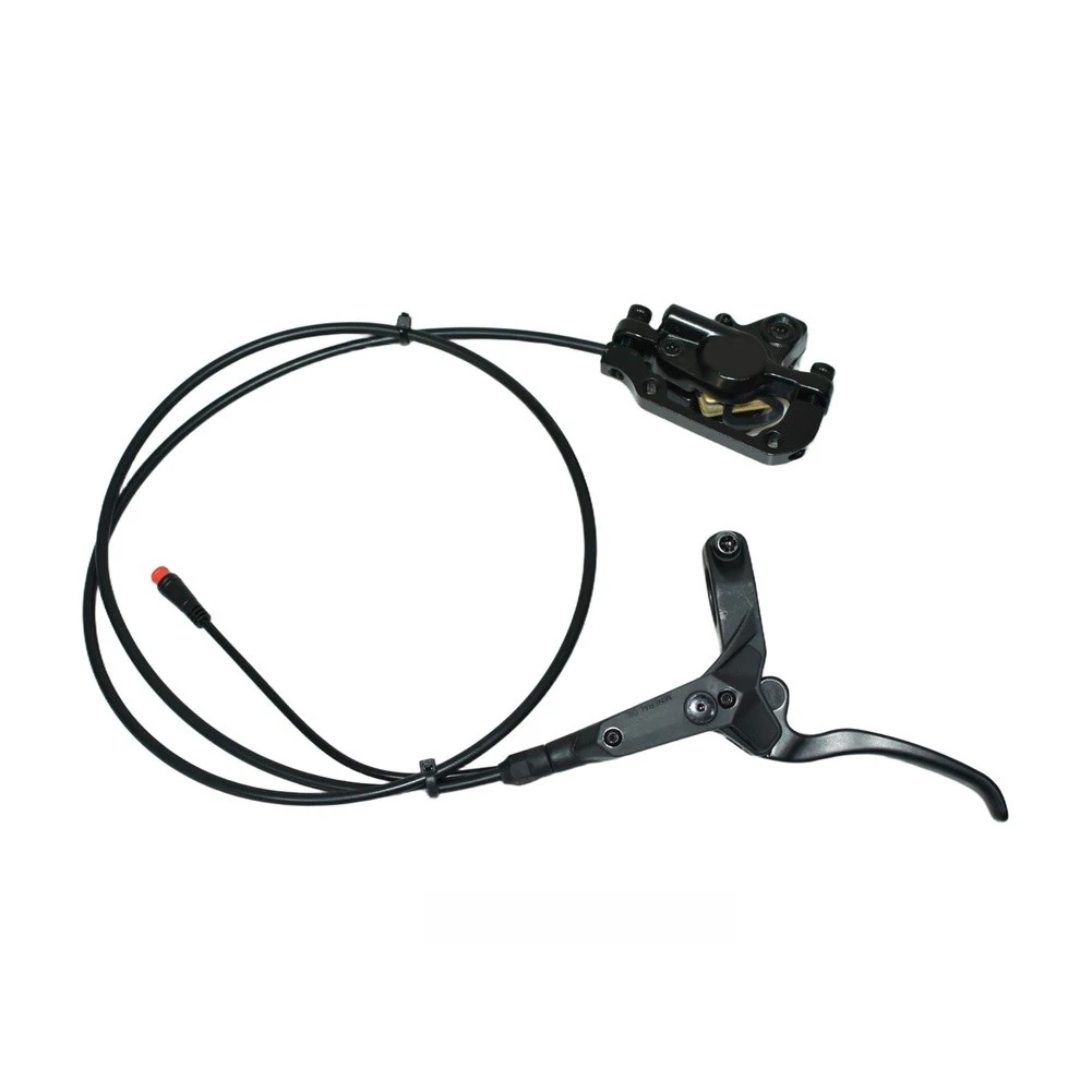 

E-Bike Hydraulic Brake System with 180mm Rotors Waterproof Caliper Left Front Right Rear 1100mm 1800mm Oil Tubes Black