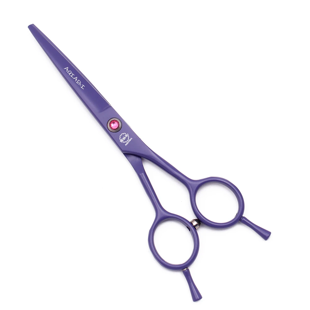Haarschere Professionelle 5,5" AQIABI Japan Edelstahl Effilierschere Rosa Haarschneideschere für Friseur A1012 – Detail 9