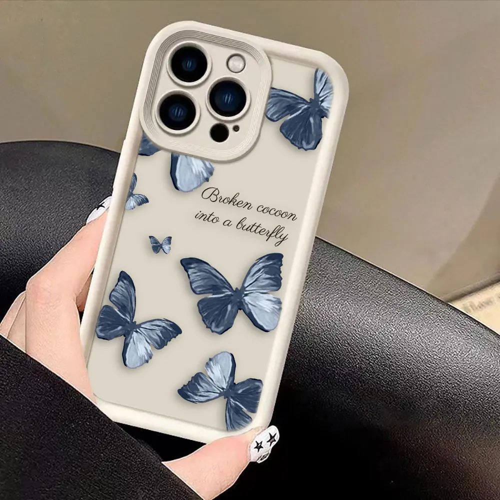 Aurora Pretty  Butterfly Phone Case For Honor 8X 9X X9 20 50 90 Y7A Y9 MAGIC 5 NOVA 9 Y70 Y7OS 9 SE PRO Case Funda Coque Shell