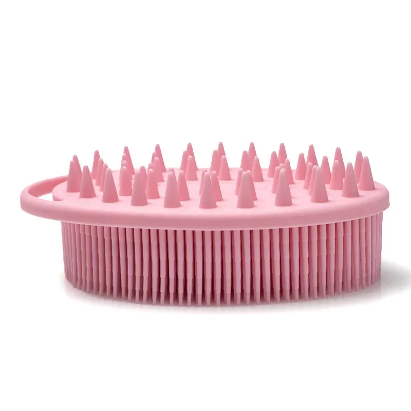 Double-Sided Silicone Shower Brush, Soft Scrubber, Scalp Massager, Shampoo Brush, Body Brush, Skin Clean Tool, 2 em 1