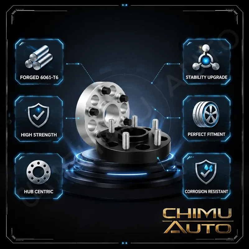 【CHIMU AUTO】 For Changan Qiyuan A05 A06 A07 Q05 Q07 E07 Forged Wheel Spacer Adapter 5x114.3 60.1mm 6061-T6 Kit