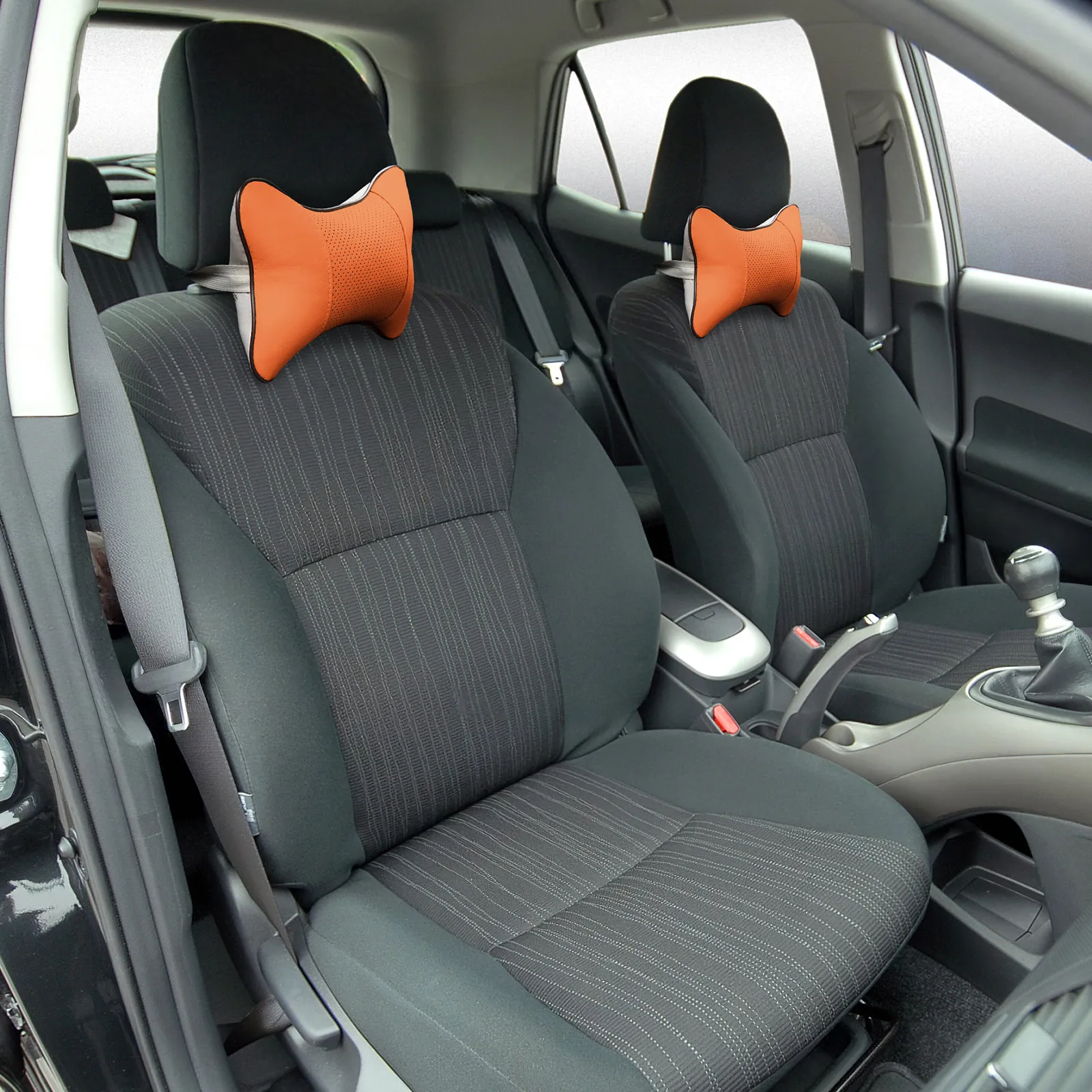 2Pcs Neck Support Pillow for Auto Driving Travel Universal Fit Neck Rest Cushion with Fine Workmanship Durability Comfort