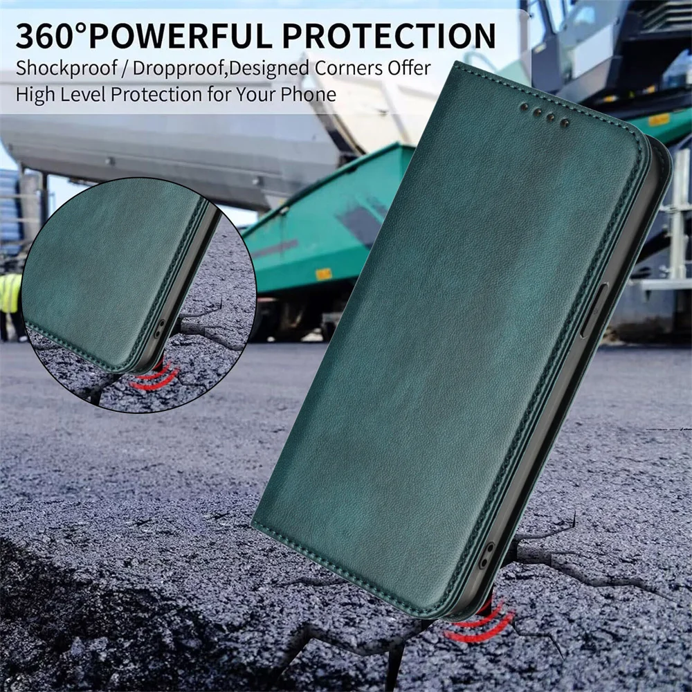 Leder Magnetische Brieftaschenhülle für OnePlus Nord 5 4 3 2Lite 2 2T Nord CE5 CE3 CE2 Lite CE2 CE 5G Handyhülle – Detail 2