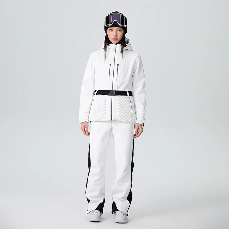 

New Women's Ski Suit Warm Breathable Windproof Wear Resistant Skiwear Double Board Winter Outdoor Sports Slimming Snow Clothes