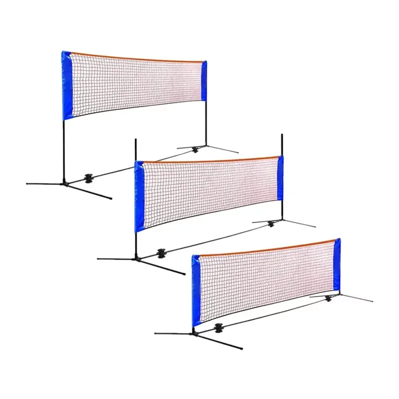 Badminton net adjustable height badminton pico net dual-purpose multi-functional portable practice net