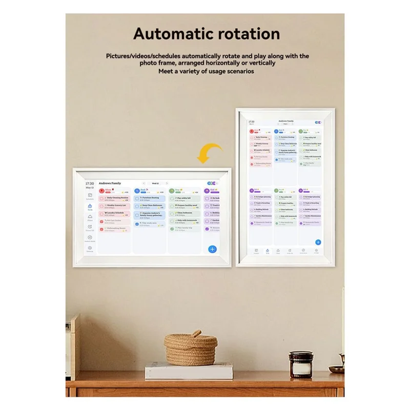 جديد-لجدول سلس لمزامنة 15.6 بوصة واي فاي شاشة تعمل باللمس تقويم الأسرة الرقمية تقويم الحائط بواسطة Hindetel الولايات المتحدة التوصيل