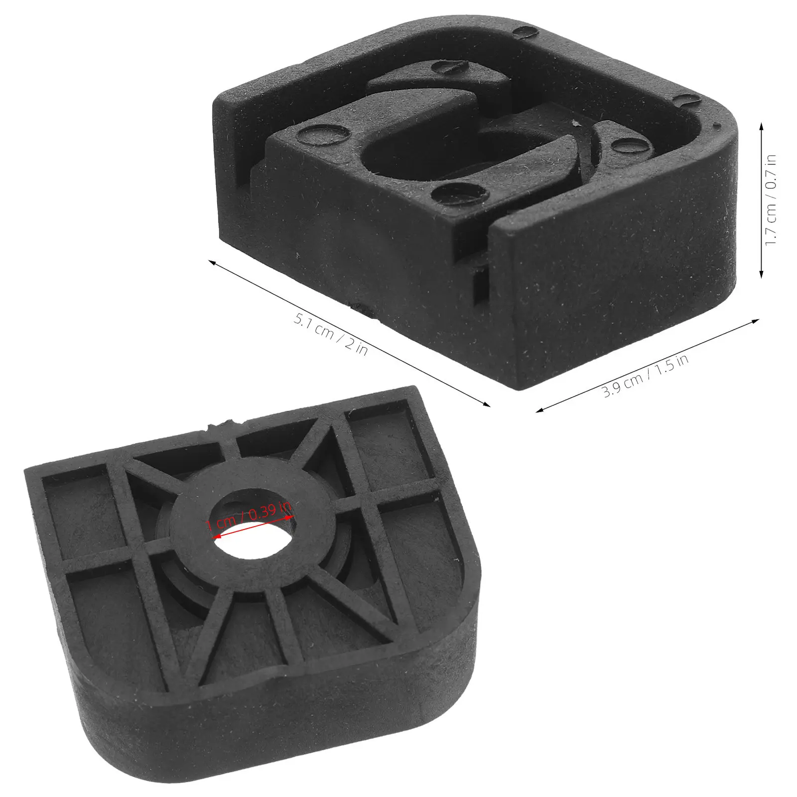4pcs Anti-vibration Pads Shockproof Holder Condenser Vibration Damper Rubber Brackets Air Conditioner Base Stable Non-slip