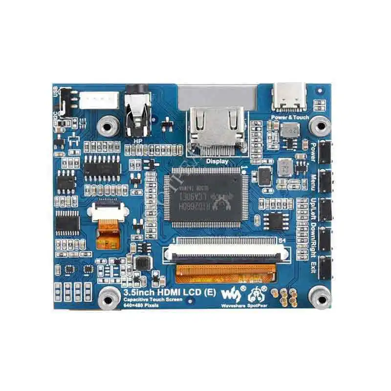 Imagem -02 - Tela Lcd Ips de Toque Capacitiva Hdmi de 3.5 Polegadas e com Áudio de 3.5 mm 640x480 para Raspberry pi Jetson Nano pc