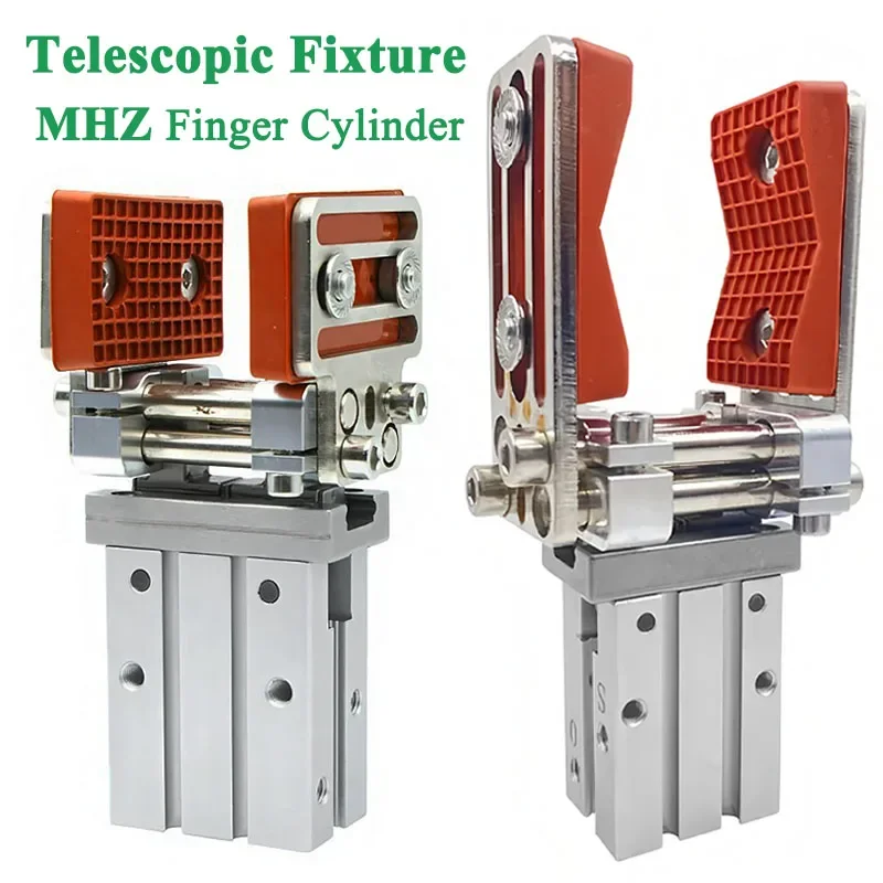 HLH Adjustable Parallel Telescopic Bracket Accessory Gripper Cylinder MHZ2-16D MHZL2-16D Silicone Clamp Pneumatic Automated Actu