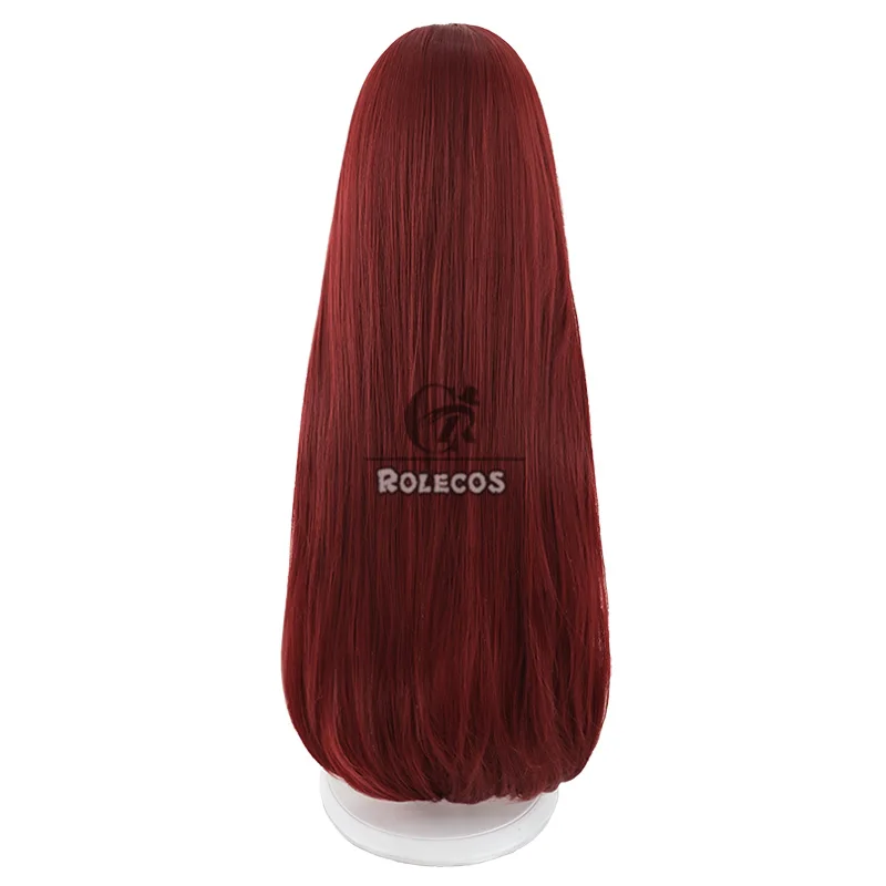 ROLECOS Synthetisch Haar Game LOL Black Rose Prestige Katarina Cosplay Pruiken Katarina 70 cm Lange Rechte Rode Party Cos Haar