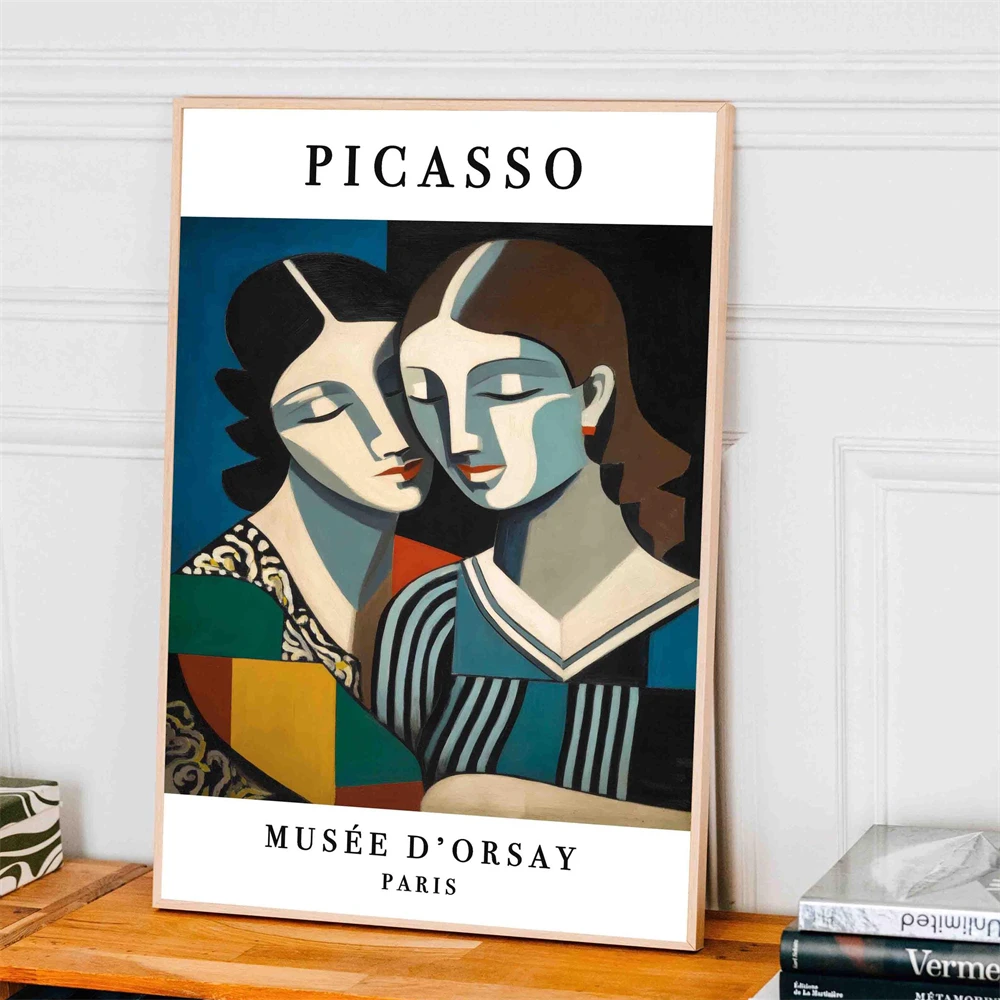 Pablo Picasso Art Prints Picasso Abstract Faces Exhibition Poster Print Canvas Painting Boho Retro Wall Art Print