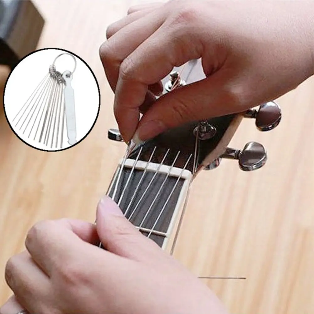 2Set Professional Stainless Steel Luthier Tool Guitar Nut Slotting File Guitar Repair DIY Slot Filing String Saw Rods