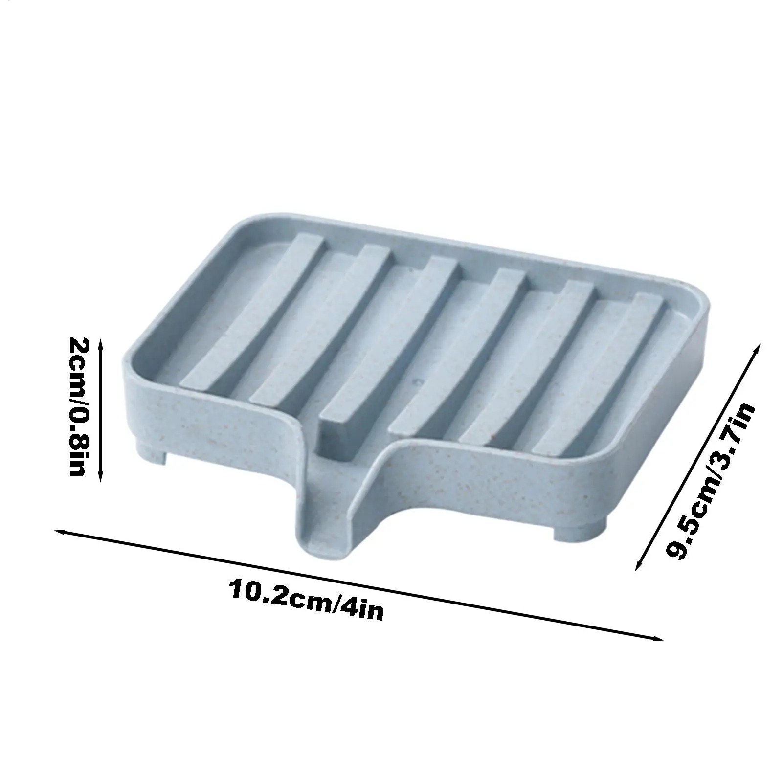 Soap Dish with Drain Soap Tray Shower Soap Storage Bathroom Accessories Multipurpose Household Soap Drain Rack for Bathroom view 6