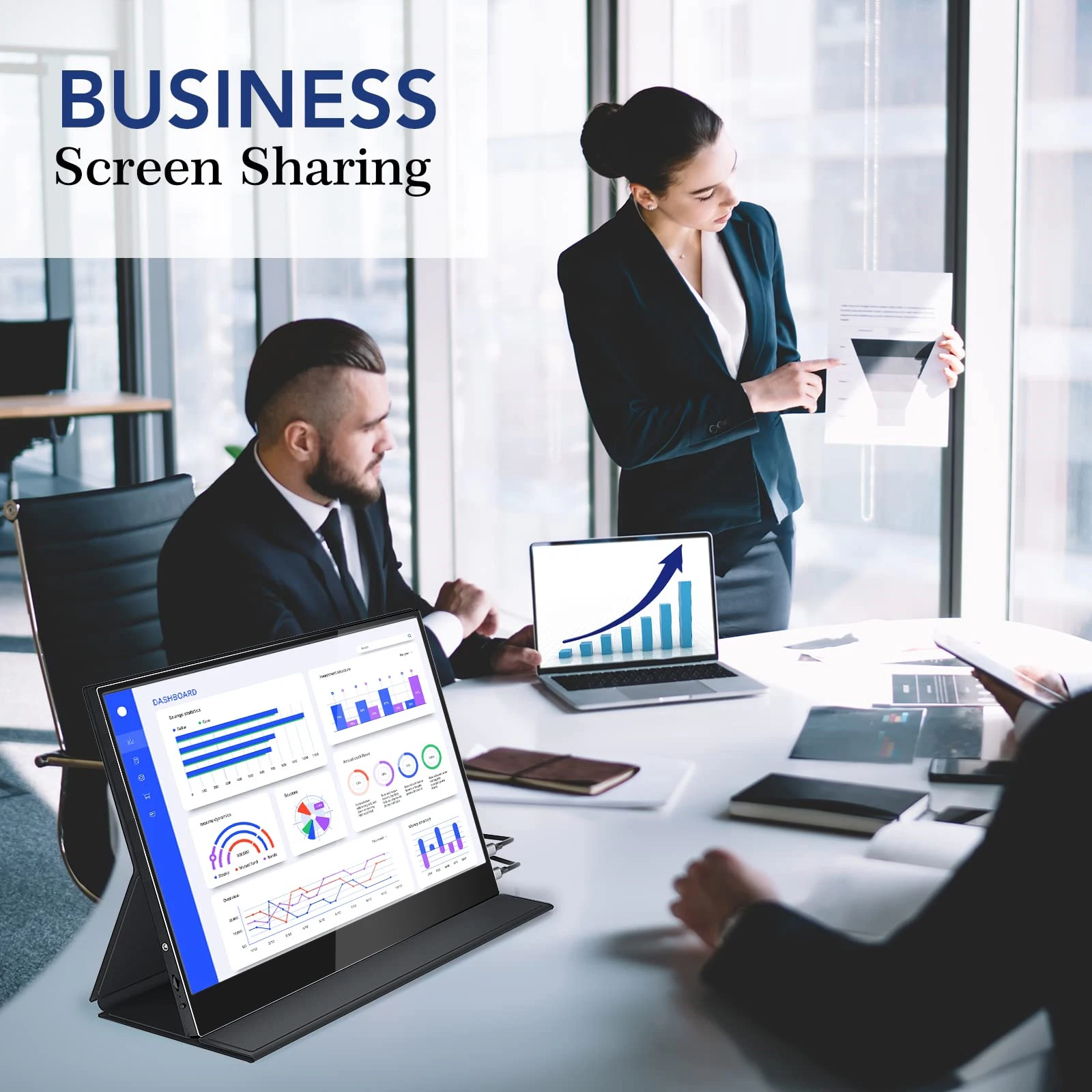 Monitor portatile Ultra sottile Monitor per Laptop 18.5 P da 1080 pollici con Display da gioco HDR 100% sRGB IPS per PC Xbox PS4/5 Switch