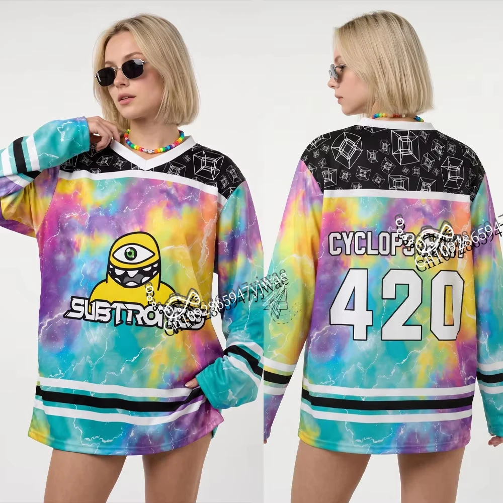 Monster Hockey Shirt Dj Subtronics 2026 Fibonacci Music Festival Jerseys Breathable Streetwear Tops Men Women T-Shirt