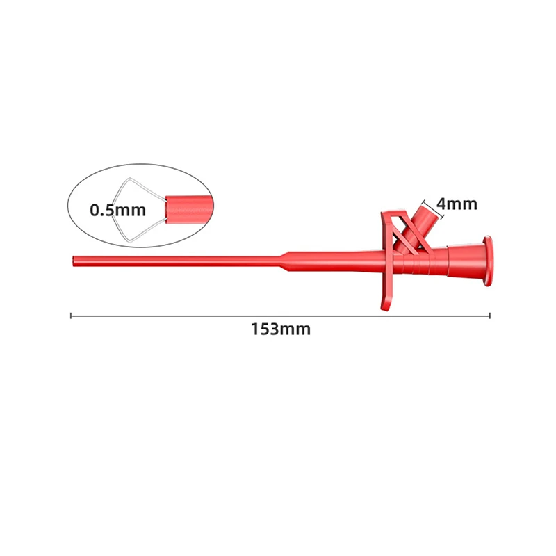 1/2Pcs P5004 Quick Test Hook Clip 1000V High Voltage Flexible Professional Insulated Testing Probes With 4mm Socket