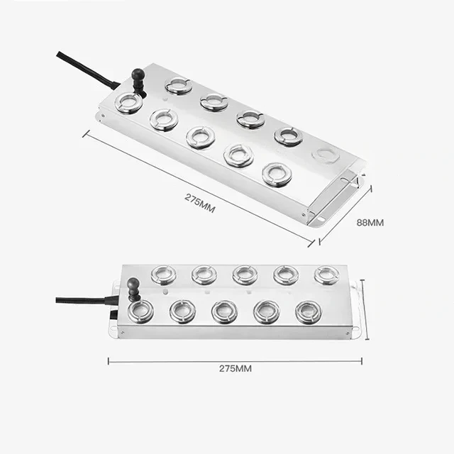 KERI M1007-2 10 Head Industrial Commercial Electric Ultrasonic Atomizer Mist Maker Humidifier Fogger