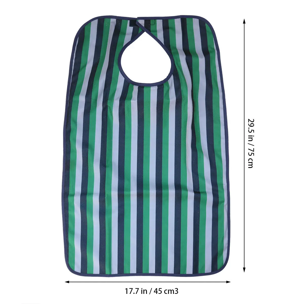 1Pcs Adult Waterproof Bib Large Green Mealtime Clothing Protector Washable Apron Adjustable Neck Tape Aid Apron for Disabled