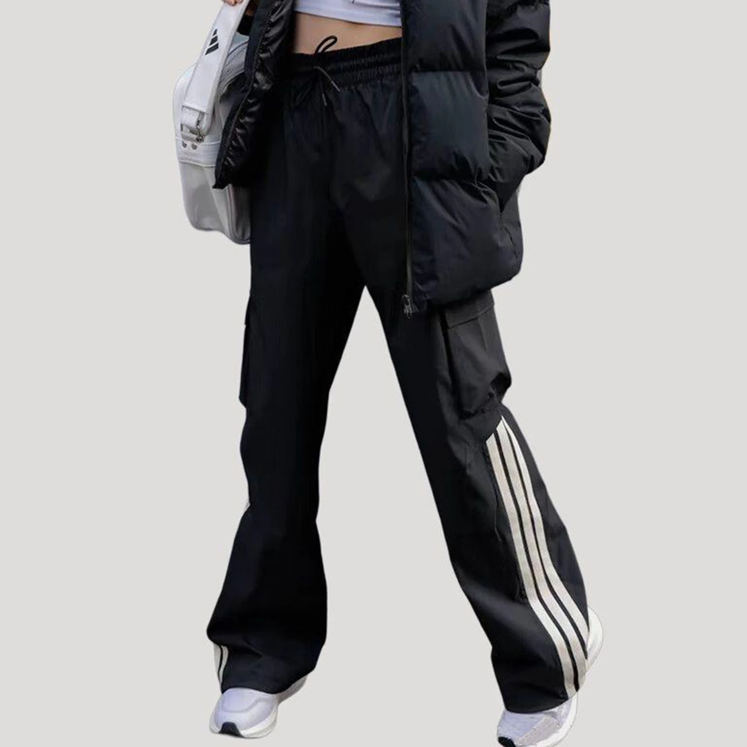 

Adidas Originals Authentic Spring New Women's Loose Workwear Woven Long Trousers KA2607