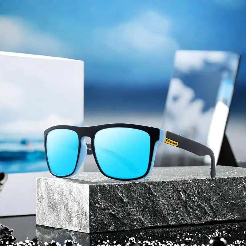 2024 New Fashion Guy's Sun Glasses Polarized Sunglasses Men Classic Design Mirror Square Ladies Sun Glasses Women